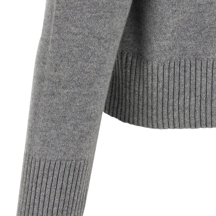 Ami Paris Gray Wool Cardigan