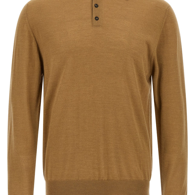 ZANONE Beige Cashmere Polo Shirt