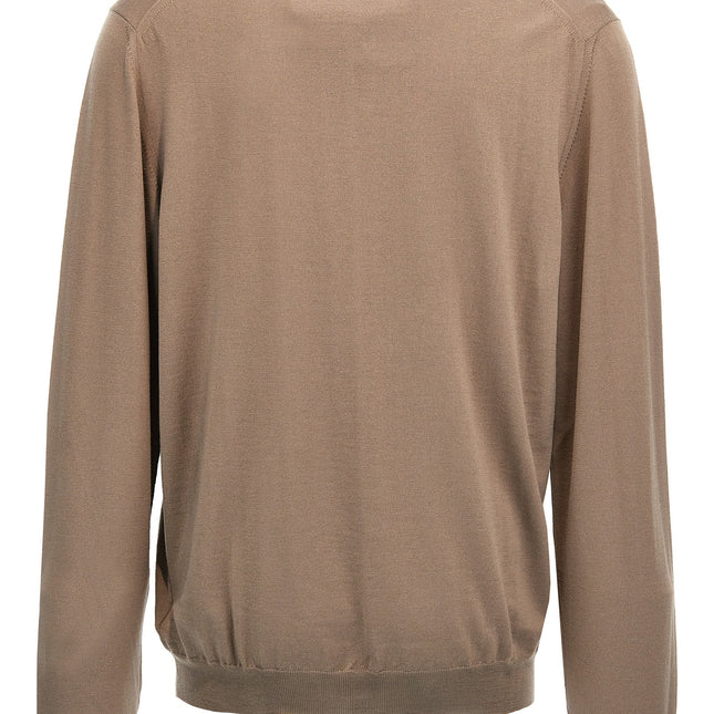 ZANONE Beige Virgin Wool Polo Shirt