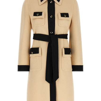 Valentino Garavani Beige Virgin Wool Coat
