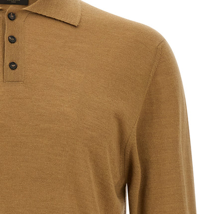 ZANONE Beige Cashmere Polo Shirt