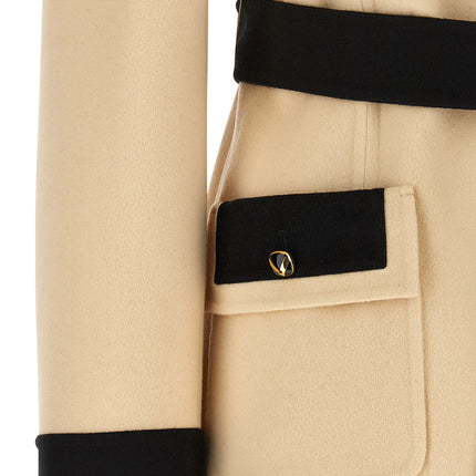 Valentino Garavani Beige Virgin Wool Coat