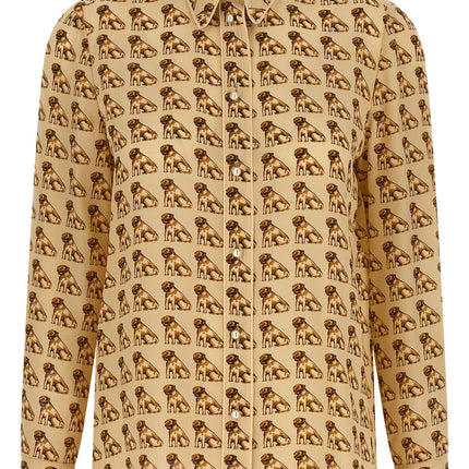 Valentino Garavani Beige Silk Blouse