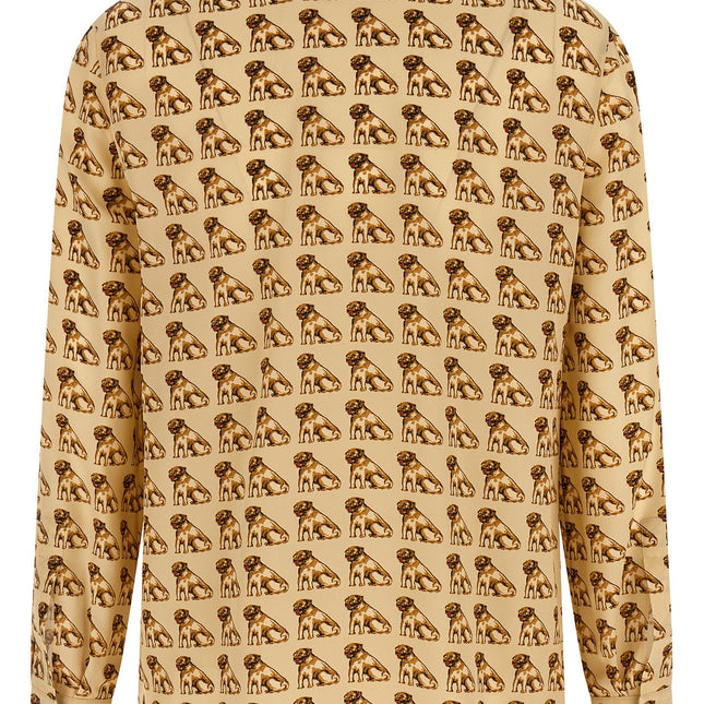 Valentino Garavani Beige Silk Blouse