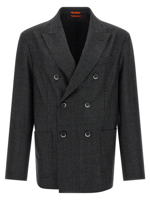 BARENA Gray Virgin Wool Blazer