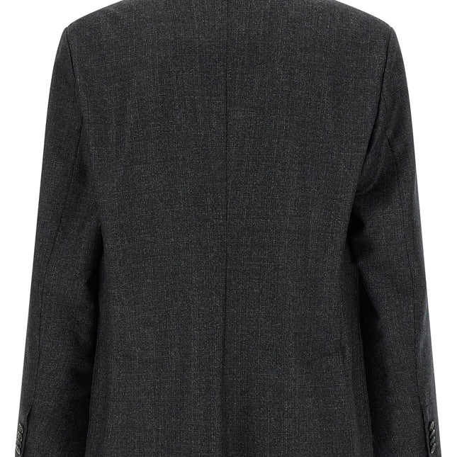 BARENA Gray Virgin Wool Blazer