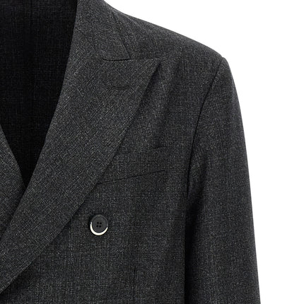 BARENA Gray Virgin Wool Blazer