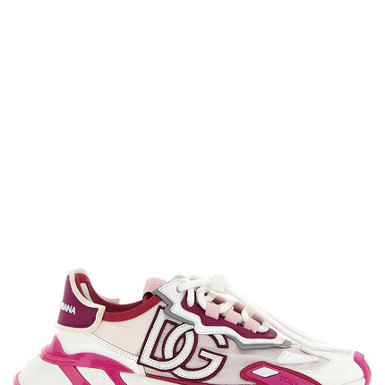 Dolce & Gabbana Fuchsia Viscose Athletic Sneakers