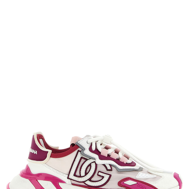 Dolce & Gabbana Fuchsia Viscose Athletic Sneakers
