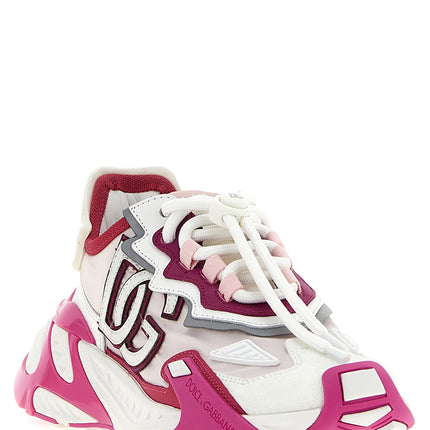 Dolce & Gabbana Fuchsia Viscose Athletic Sneakers