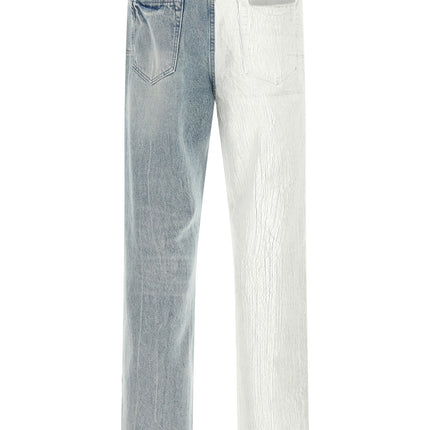 PURPLE Blue Cotton Straight-Leg Jeans