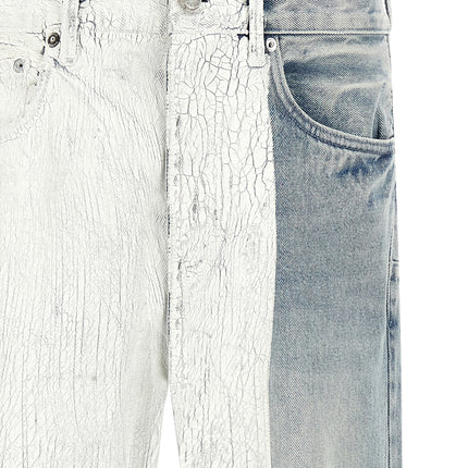 PURPLE Blue Cotton Straight-Leg Jeans