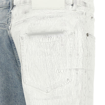 PURPLE Blue Cotton Straight-Leg Jeans