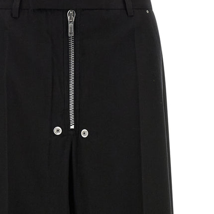 Rick Owens Black Cotton Pants