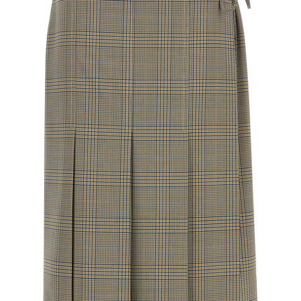 Marni Gray Polyester Midi Skirt