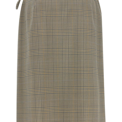 Marni Gray Polyester Midi Skirt