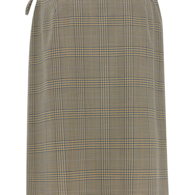 Marni Gray Polyester Midi Skirt
