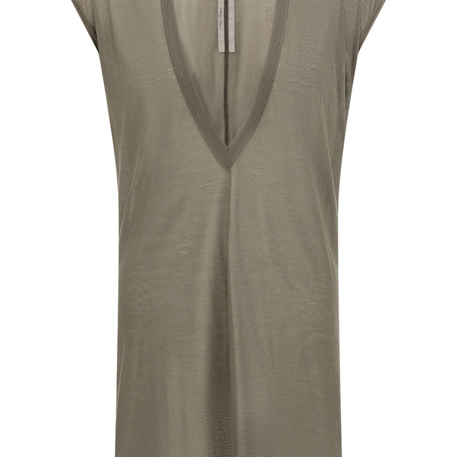 Rick Owens Gray Cotton T-Shirt