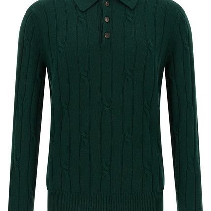 ZANONE Bicolor Virgin Wool Polo Shirt