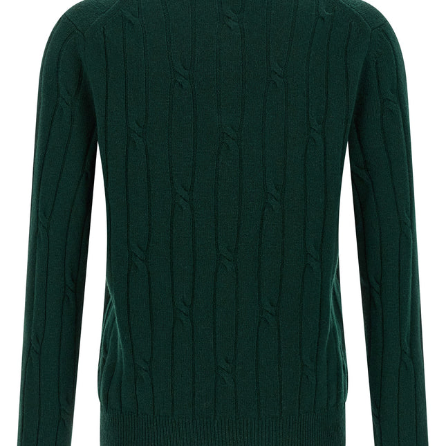 ZANONE Bicolor Virgin Wool Polo Shirt