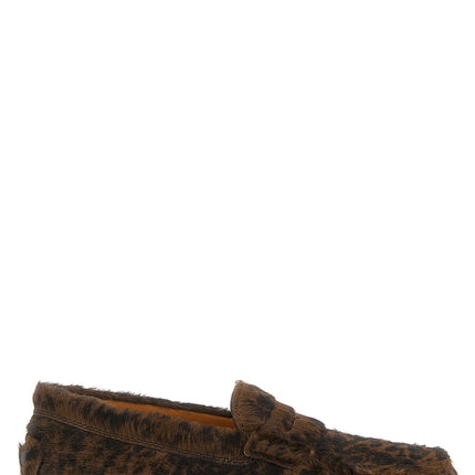 Tod's Brown Calfskin Slip-On Loafers