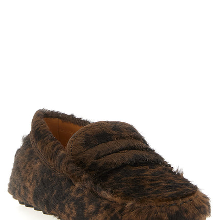 Tod's Brown Calfskin Slip-On Loafers
