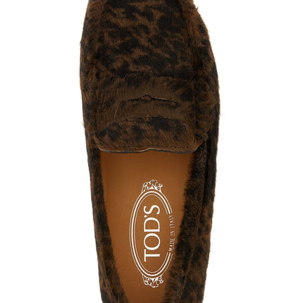 Tod's Brown Calfskin Slip-On Loafers