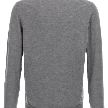 ZANONE Gray Cashmere Polo Shirt