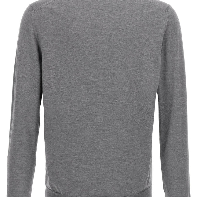 ZANONE Gray Cashmere Polo Shirt