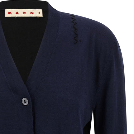 Marni Multicolor Virgin Wool Cardigan