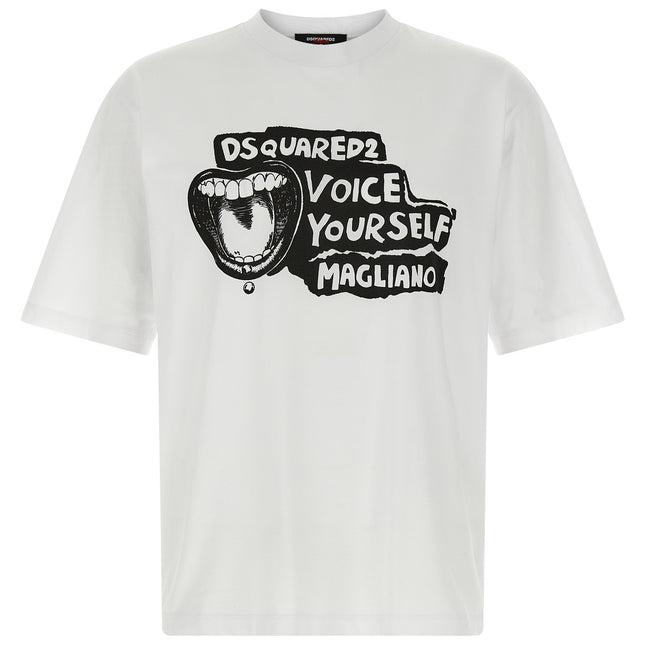 Dsquared² Bicolor Cotton T-Shirt