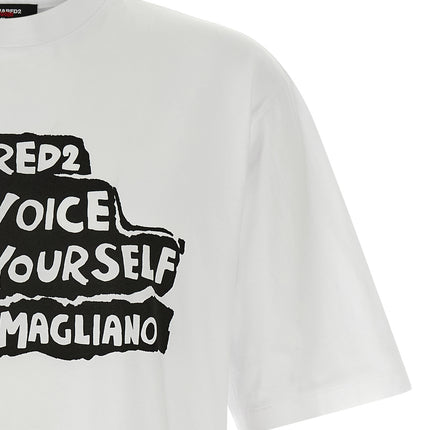 Dsquared² Bicolor Cotton T-Shirt