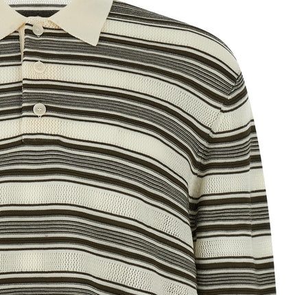 WALES BONNER Multicolor Wool Polo Shirt