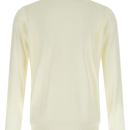 JOHN SMEDLEY Black Merino Wool Cardigan