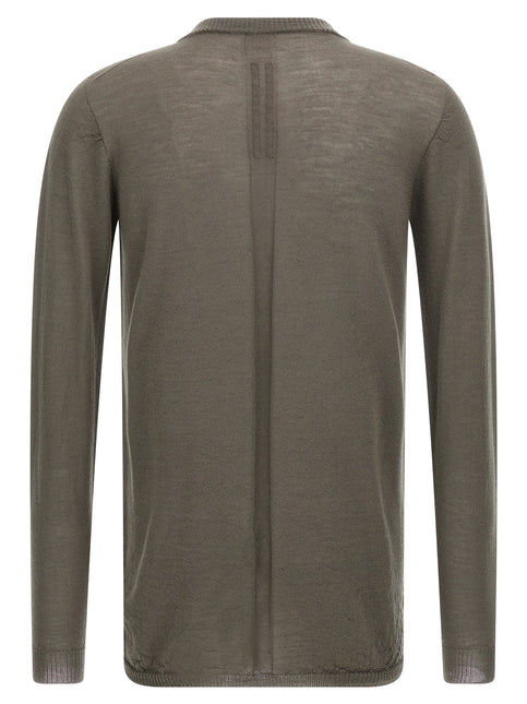 Rick Owens Gray Wool Cardigan