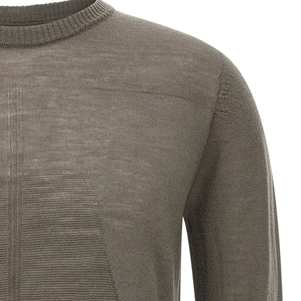 Rick Owens Gray Wool Cardigan