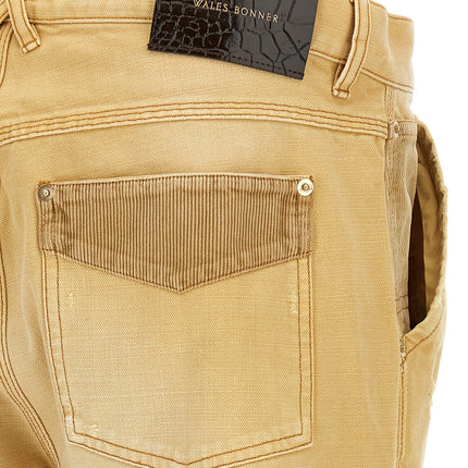 WALES BONNER Beige Cotton Casual Pants