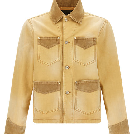 WALES BONNER Beige Cotton Denim Jacket