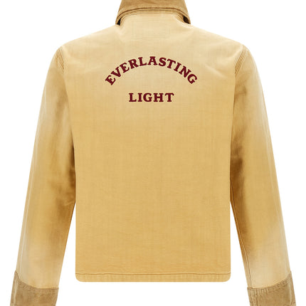 WALES BONNER Beige Cotton Denim Jacket