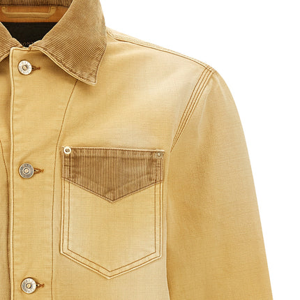 WALES BONNER Beige Cotton Denim Jacket