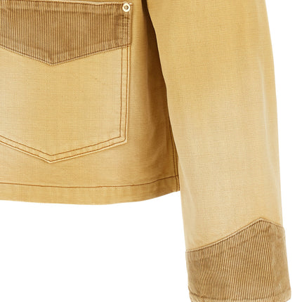 WALES BONNER Beige Cotton Denim Jacket