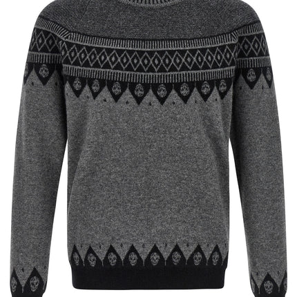 Alexander McQueen Gray Wool Cardigan