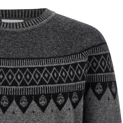 Alexander McQueen Gray Wool Cardigan