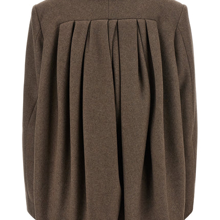 Dries Van Noten Brown Wool Coat