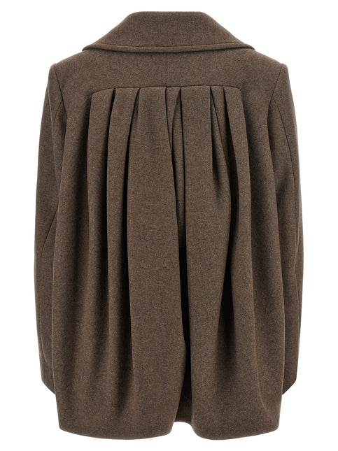 Dries Van Noten Brown Wool Coat