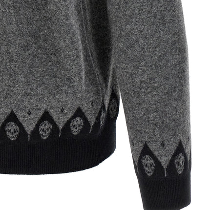 Alexander McQueen Gray Wool Cardigan