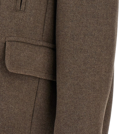 Dries Van Noten Brown Wool Coat