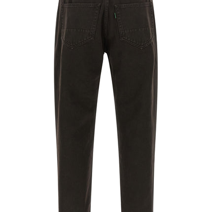 Department 5 Black Cotton Tapered Jeans