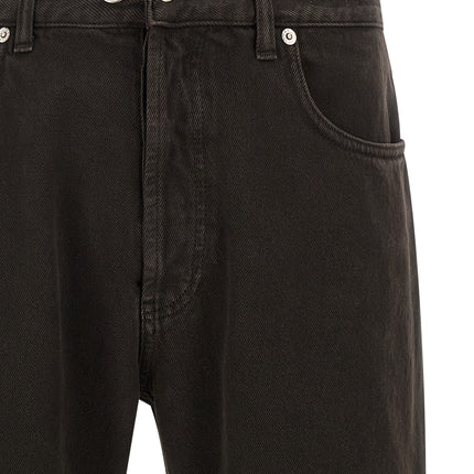 Department 5 Black Cotton Tapered Jeans