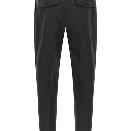 Department 5 Gray Virgin Wool Cropped Pants